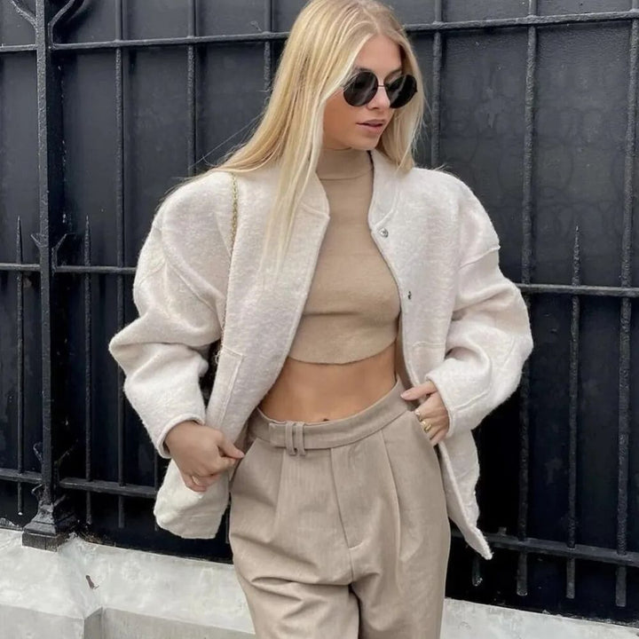 Ridgewear | Stilet bomberjakke med struktureret design og praktiske lommer