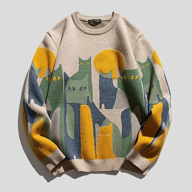 Mivina | Stilfuld katte-sweatshirt til kvinder