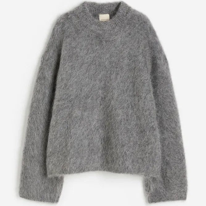 Zara | Dame Pullover i Blød Velvet – Lang, Behagelig Sweater med Løs Pasform