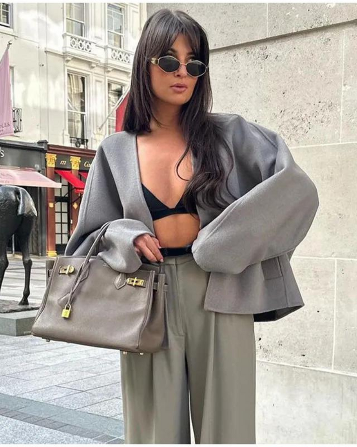 Siena | Dame vinterjakke med V-udskæring – Stilfuldt, varmt design