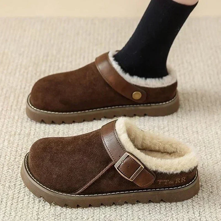 Paliva | Elegant Wildleder Clogs med Plush Foring