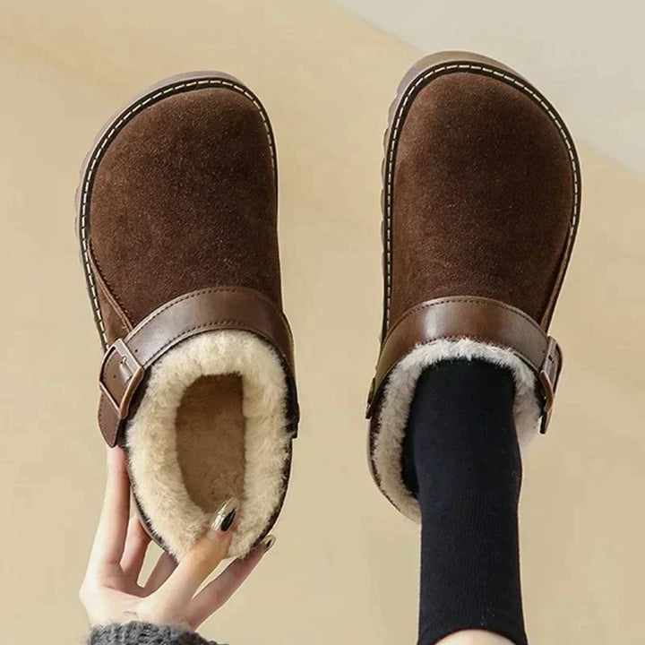 Paliva | Elegant Wildleder Clogs med Plush Foring