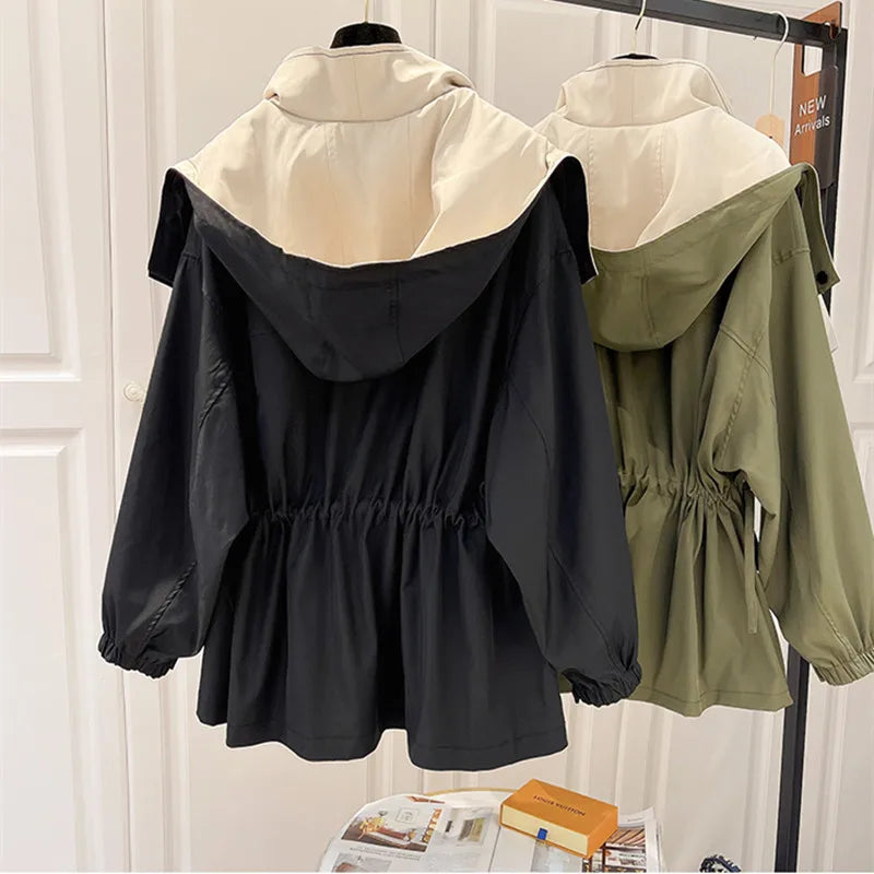 Dame Rainova Vandtæt Regnjakke – Letvægt – Med Hood