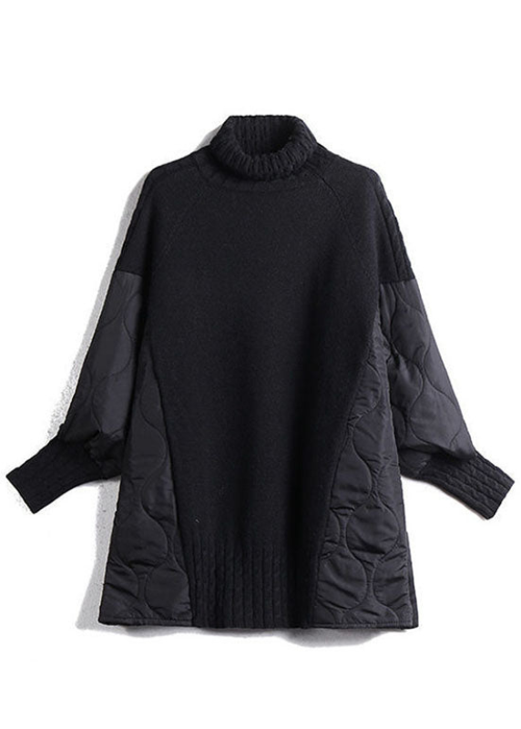 Coatelier | Margot Løs Strikket Rullekravepullover i Kaffebrun