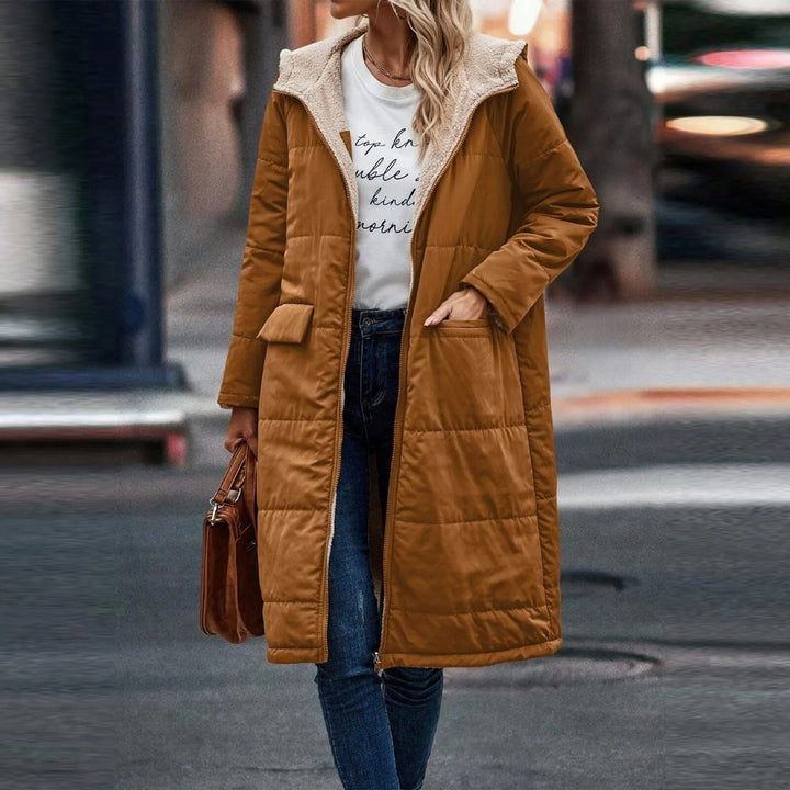 Dame Varm Fleece Parka – Vandafvisende – Med Hood